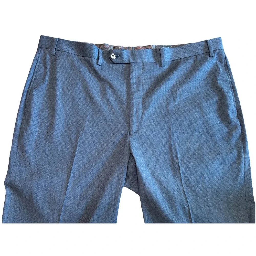 Lauren Ralph Lauren Men's Dress Pants 40x32 Blue Flat Front‎ Classic Fit